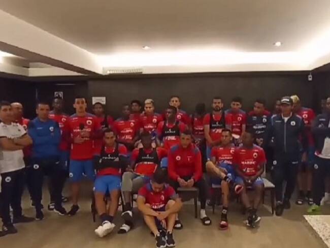 Deportivo Pasto solicita apoyo al Gobierno Petro para regresar a Colombia desde Perú. Foto: Video cuenta oficial de Twitter del Deportivo Pasto.