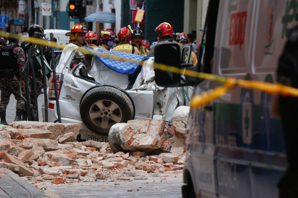 ECUADOR-EARTHQUAKE (Photo by FERNANDO MACHADO/AFP via Getty Images)