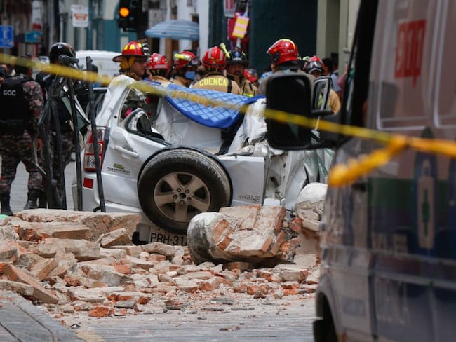 ECUADOR-EARTHQUAKE (Photo by FERNANDO MACHADO/AFP via Getty Images)