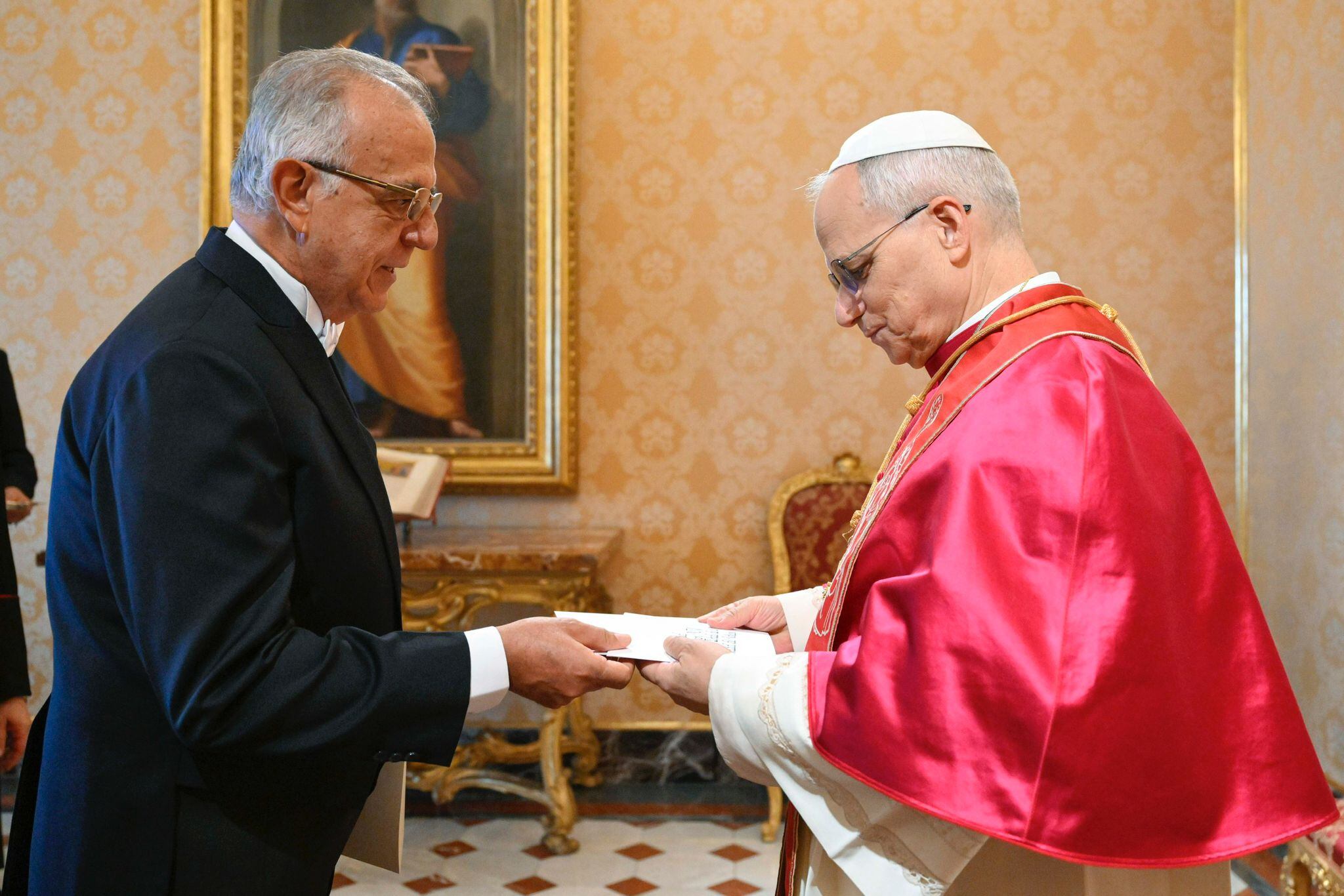 Iván Velásquez y el papa León XIV | Foto: Suministrada