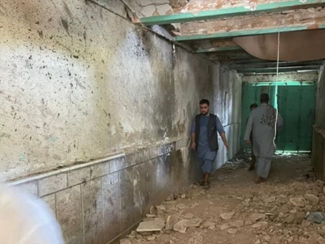 El atentado tuvo lugar en la mezquita Imam-Bargah, el mayor templo de la minoría chií en la ciudad de Kandahar.. Foto: Murteza Khaliqi/Anadolu Agency via Getty Images