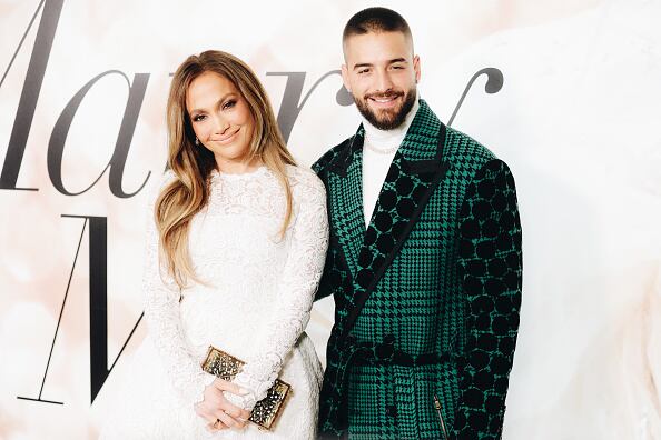 Maluma y Jennifer López. Foto: Getty