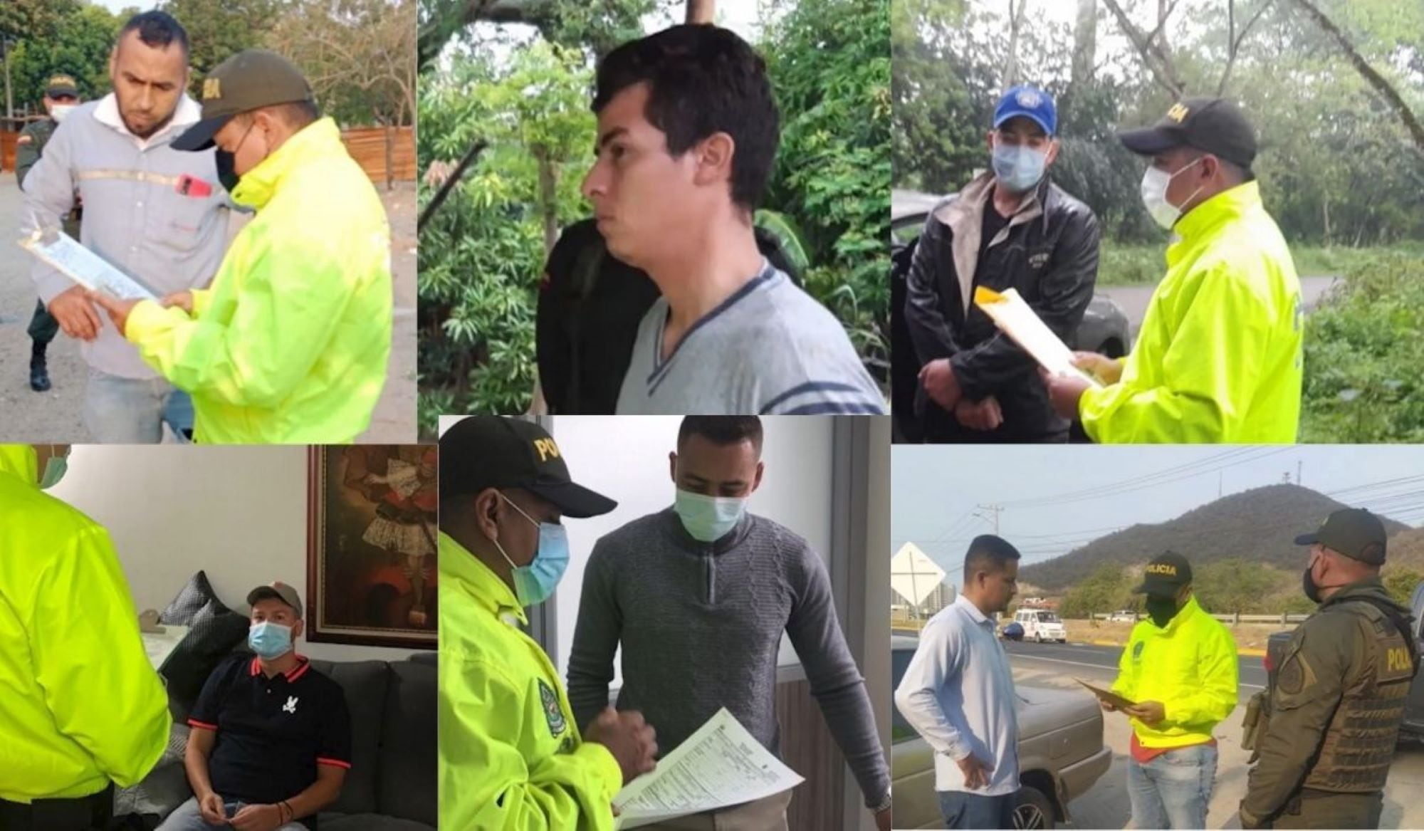 Capturados/ Cortesía: Fiscalía General de la Nación