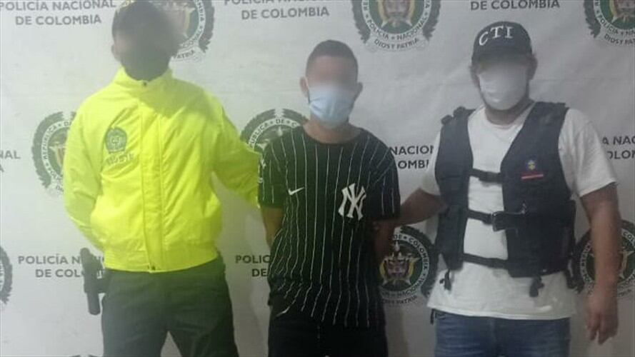 Capturan a presunto implicado en la muerte de una mujer en zona rural de Montería. Foto: prensa Policía.