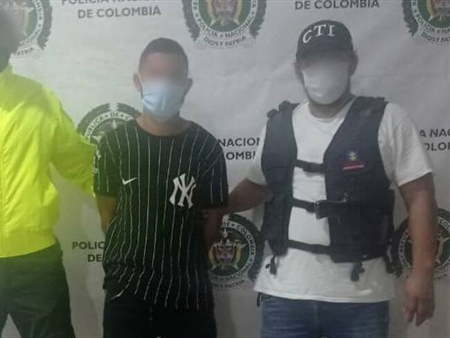 Capturan a presunto implicado en la muerte de una mujer en zona rural de Montería. Foto: prensa Policía.