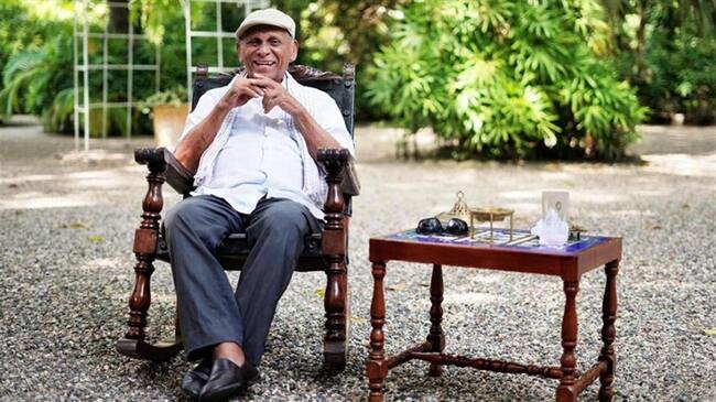 Adolfo Pacheco Anillo es un músico colombiano, compositor y cantautor de música vallenata, de origen sabanero. Foto: Colprensa-Cortesía Fundación de la Leyenda Vallenata
