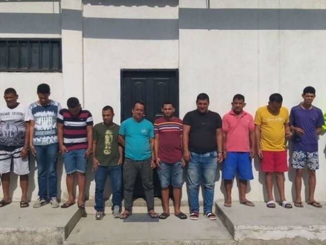 Caen 11 integrantes de ‘Los Contratistas’, organización de fleteros de Santa Marta. Foto: Cortesía Policía Nacional