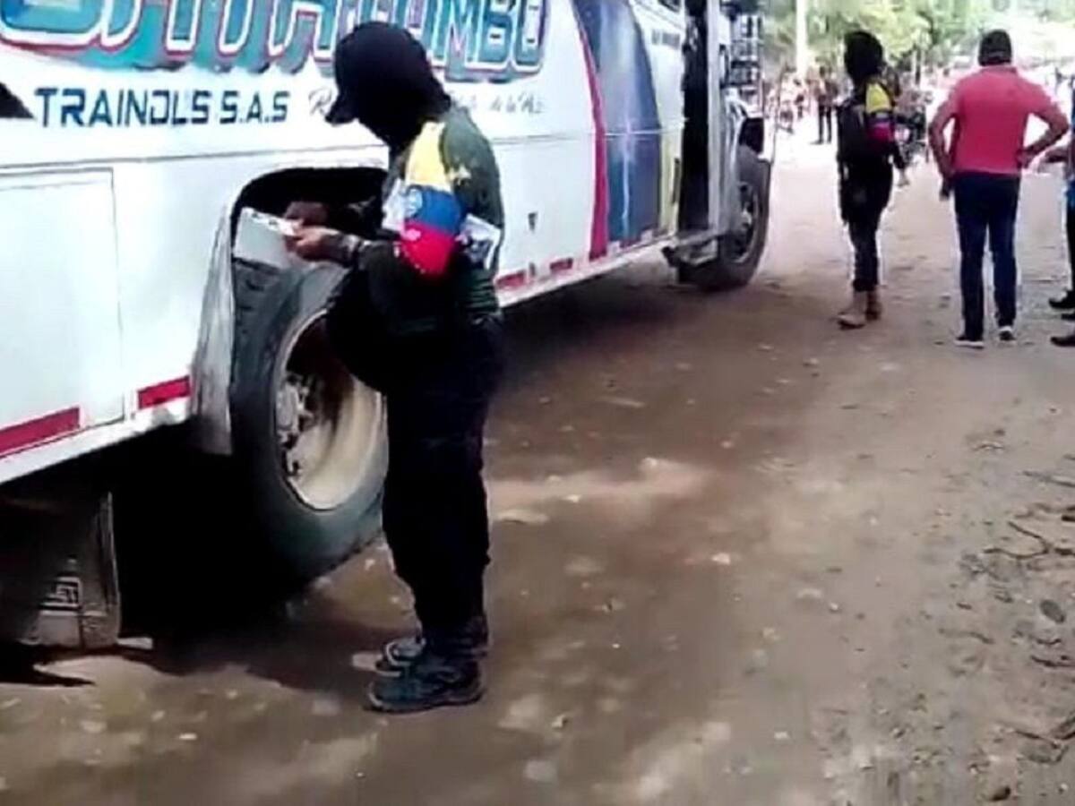 Presuntas disidencias arman retén ilegal en Tibú, Norte de Santander