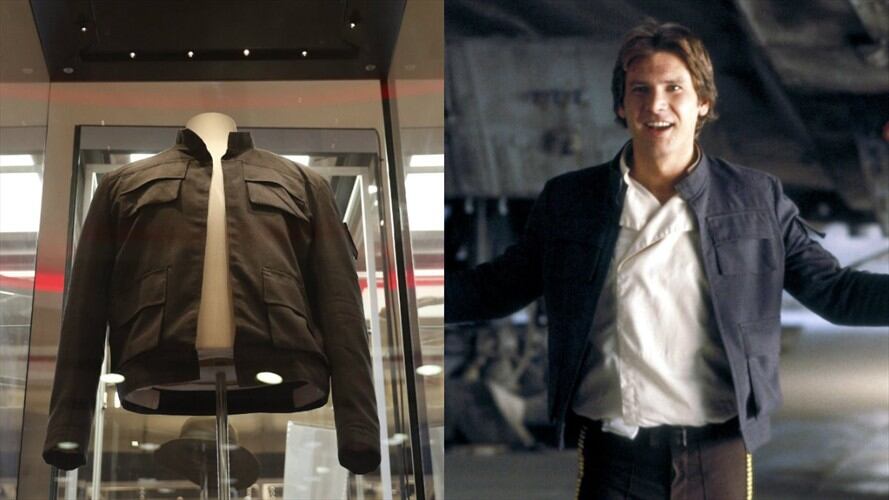 Solo la chaqueta de Han Solo, utilizada por Harrison Ford al encarnar al popular contrabandista, podría alcanzar un millón de libras. Foto: Getty Images