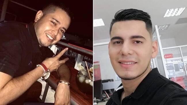Edwin Alejandro Bermeo Carvajal de 24 años y Hernando Obando Tavera de 34, desaparecidos . Foto: Cortesía