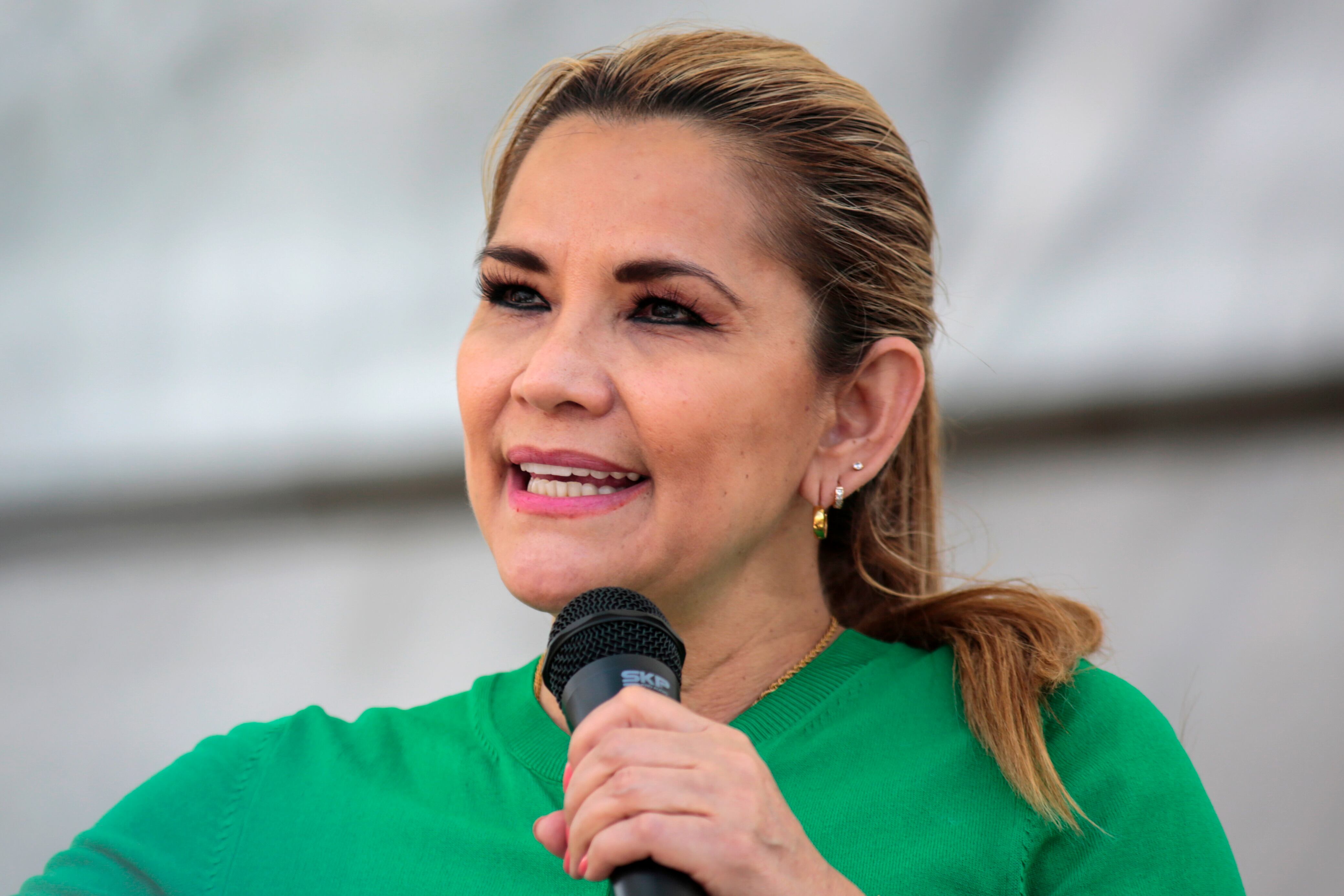 La expresidenta boliviana Jeanine Añez, el 20 de septiembre de 2020 en La Paz, Bolivia. (Foto de Gaston Brito/Getty Images)