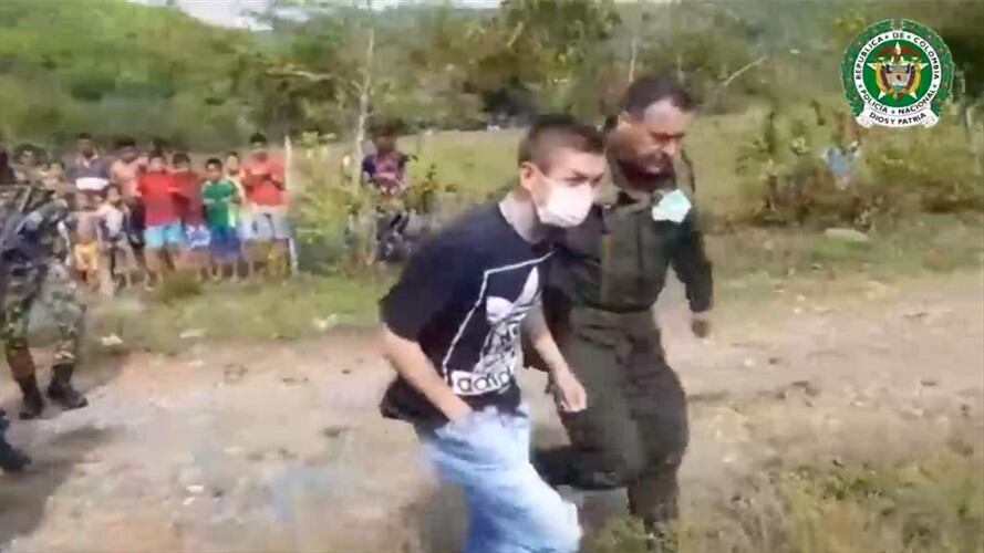 Imagen tomada del video de la Policía Antioquia . Foto: Cortesía