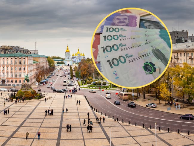 Kiev, imagen de referencia y pesos colombianos - Getty Images