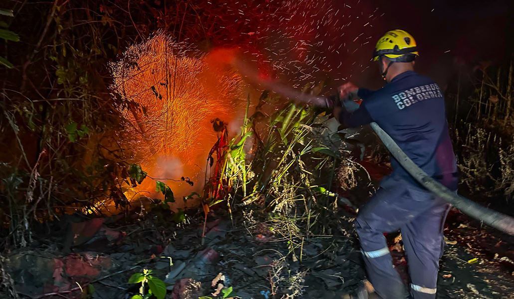 Incendio en San Onofre, Sucre. Foto: Gobernación de Sucre
