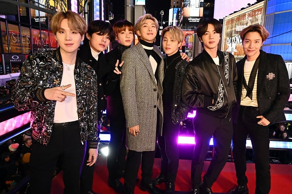 Banda BTS. Foto:Getty