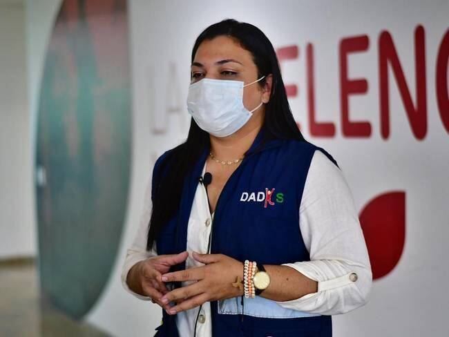 Directora de la autoridad de Salud de Cartagena, Dadis, Johanna Bueno. Crédito: Foto/Cortesía Alcaldía de Cartagena.