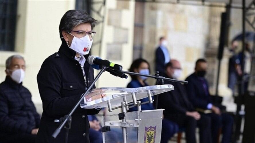 La alcaldesa llamó a la reconciliación. Foto: Alcaldía de Bogotá.