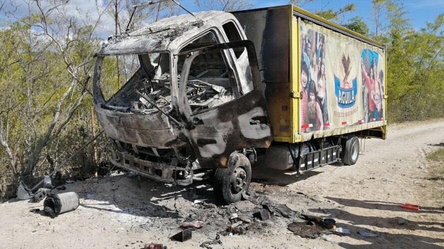 El hecho se presentó en la vía que comunica a Ábrego con Ocaña, en el kilómetro 15.. Foto: Cortesía: Eduardo Urquijo