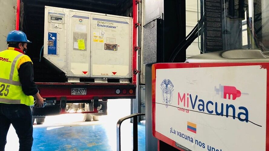Colombia recibió más de dos millones de dosis nuevas contra el COVID-19. Foto: Colprensa