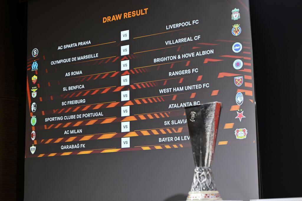 Sorteo octavos de final Uefa Europa League. Foto: Kristian Skeie - UEFA/UEFA/Getty Images