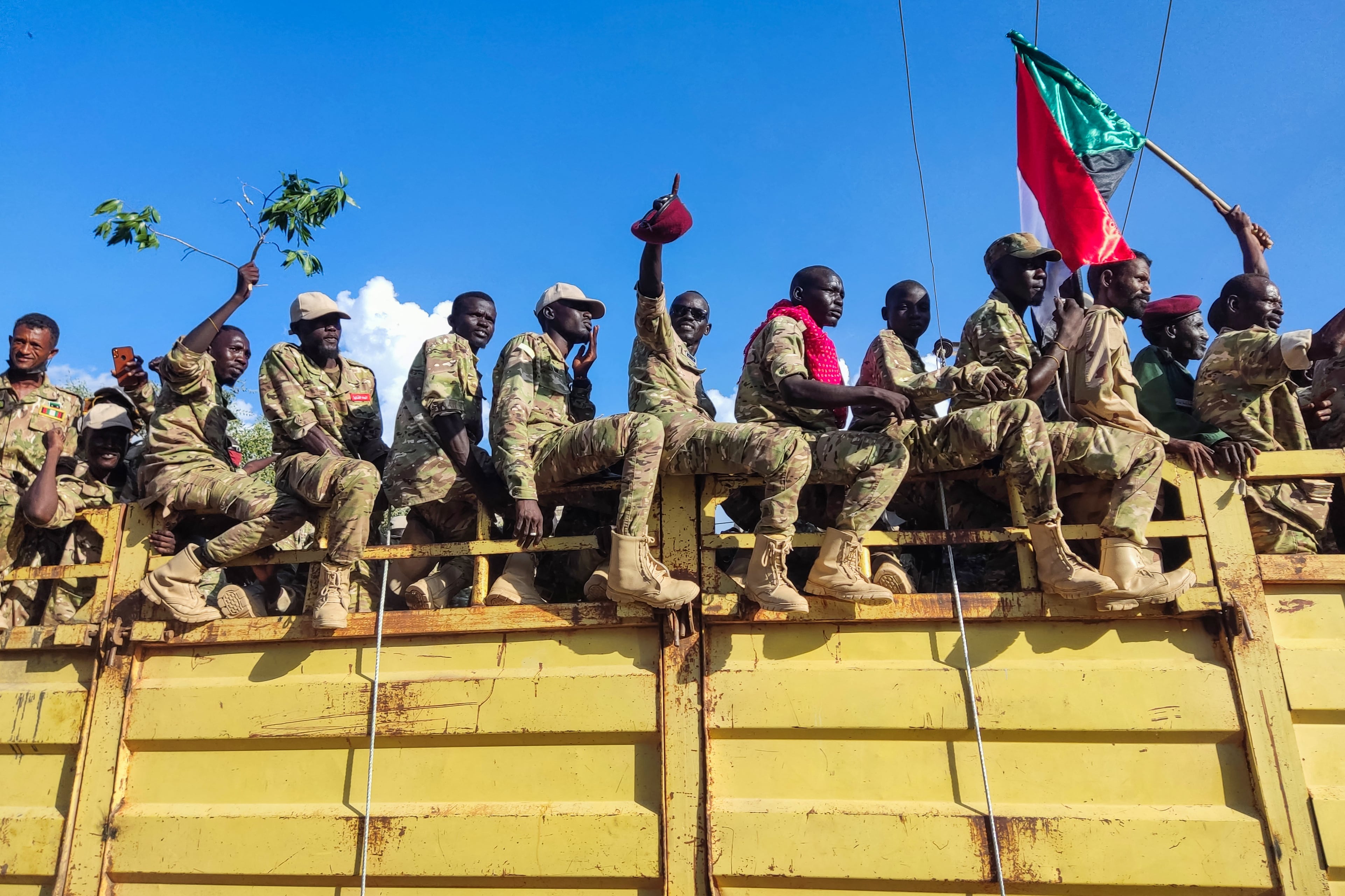 Referencia de ejército sudanés. Foto: AFP vía Getty Images.