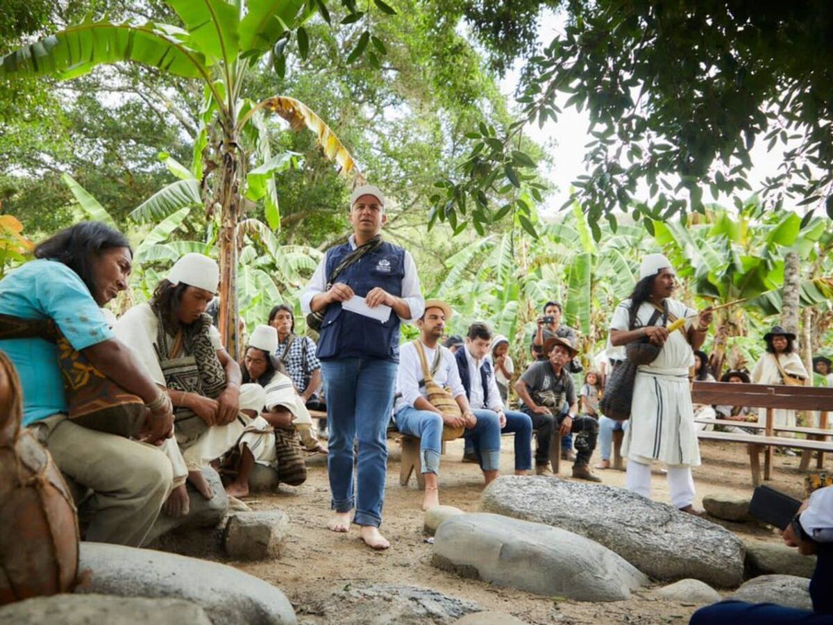 Defensor del Pueblo estuvo reunido con la comunidad Arhuaca en la Sierra Nevada