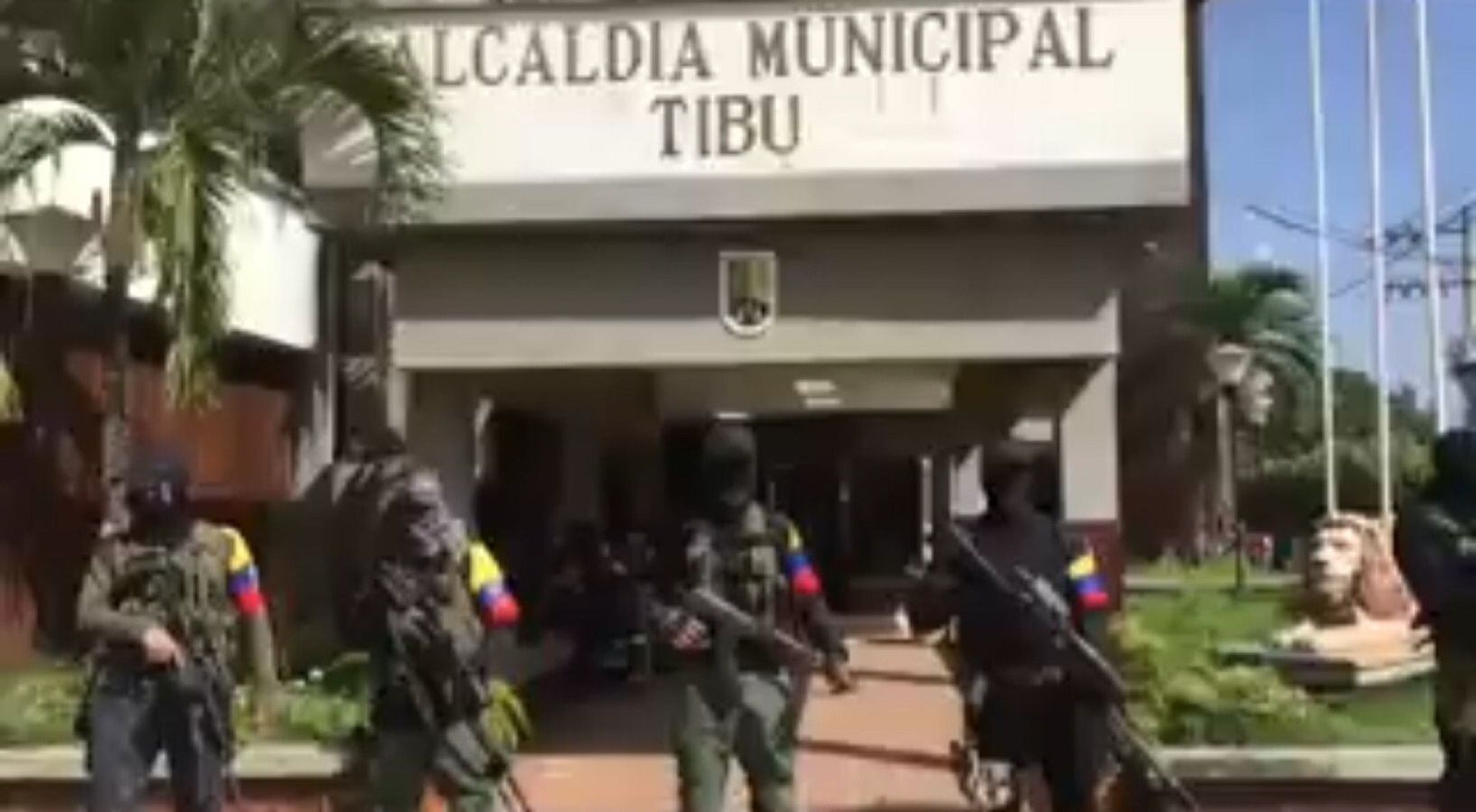Captura de pantalla de video del grupo armado en Tibú - Cortesía