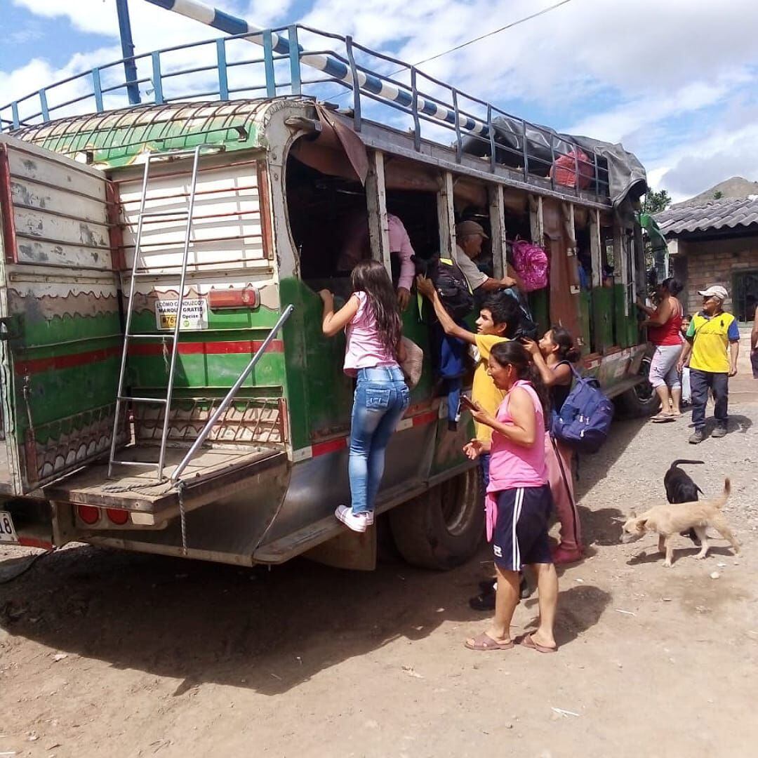 Las personas desplazadas están siendo atendidas en la cabecera municipal. Crédito: Cortesía. 