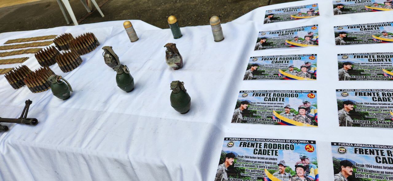 Imagen de referencia de municiones. Foto: Ejército Nacional