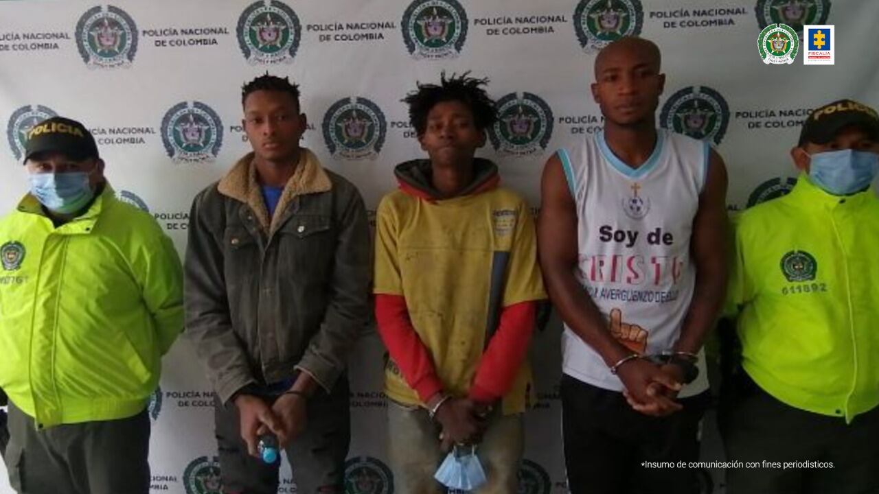 La Fiscalía General de la Nación logró la judicialización de cuatro hombres