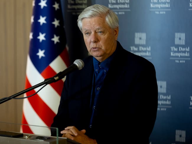Senador estadounidense Lindsey Graham. Foto: Amir Levy/Getty Images