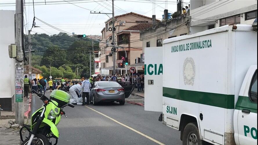 Los hechos se dieron alrededor del hospital de Floridablanca en el que dos hombres antentaron contra la vida de un señor anotaciones judiciales.. Foto: La W.