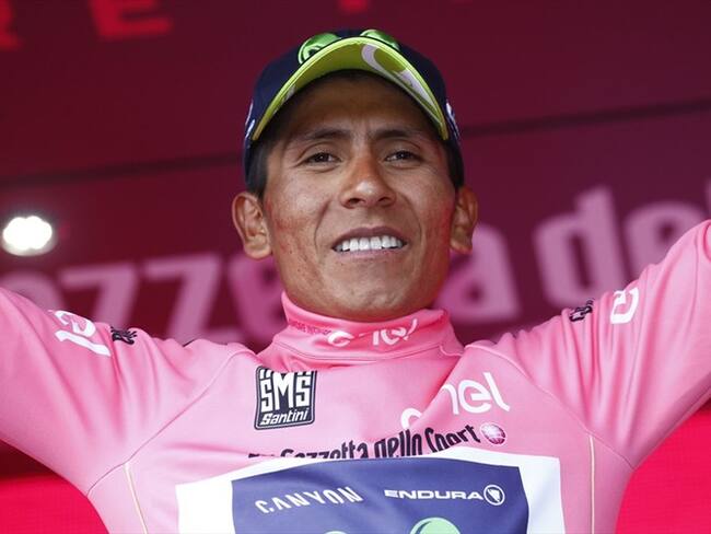 Nairo Quintana se viste de rosa en la novena etapa del Giro de Italia. Foto: Getty Images