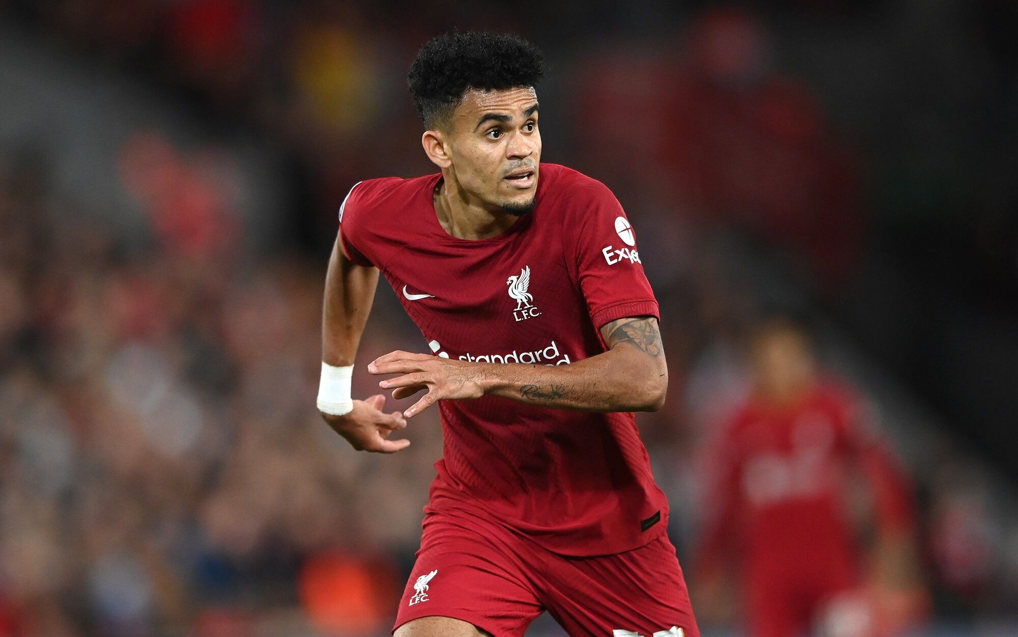 Luis Díaz. (Photo by Stu Forster/Getty Images)