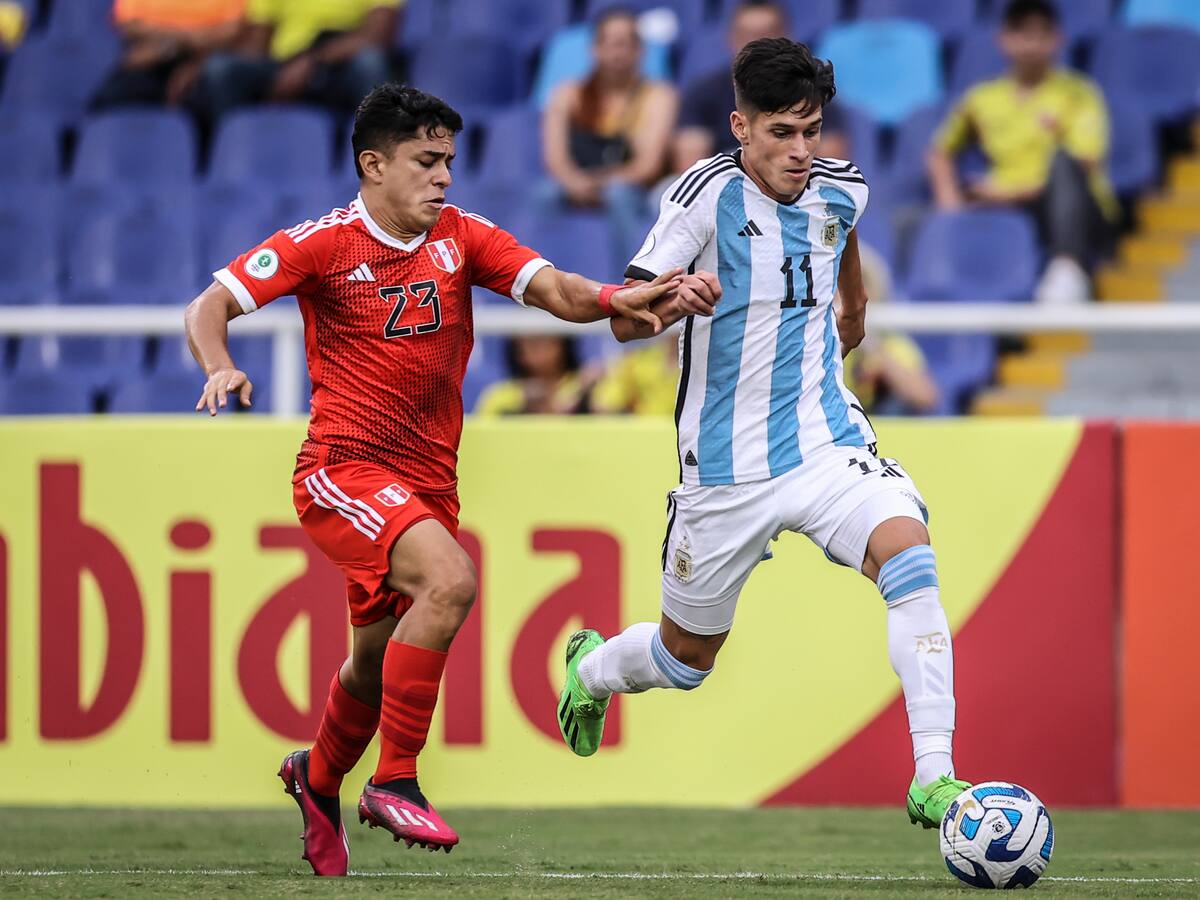 Video: Argentina derrotó 1-0 a Perú en el Sudamericano Sub-20