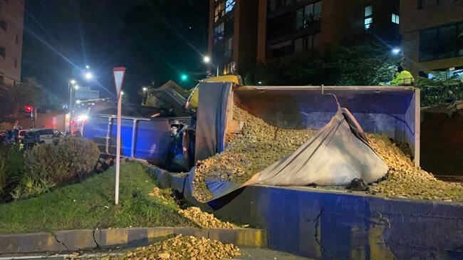 Grave accidente en Bogotá. Foto: Luz Helena Fonseca.