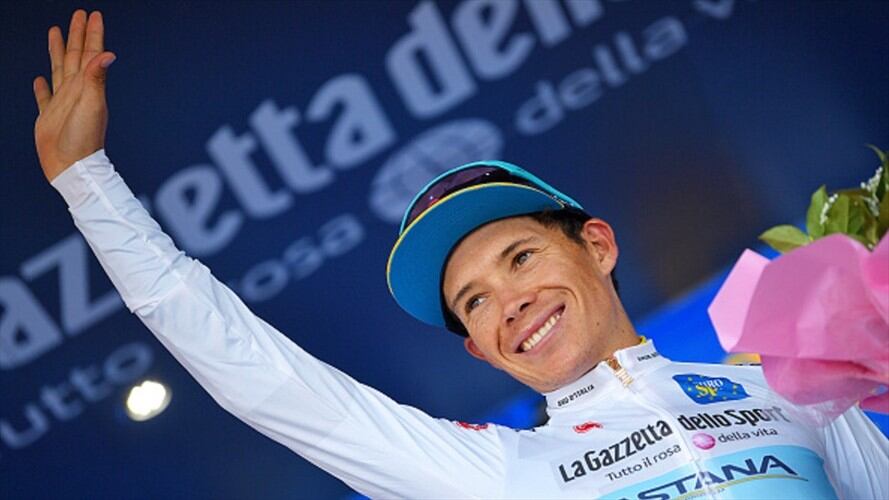 'Superman' López mejor joven del Giro por segundo año consecutivo. Foto: Getty Images