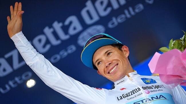 'Superman' López mejor joven del Giro por segundo año consecutivo. Foto: Getty Images