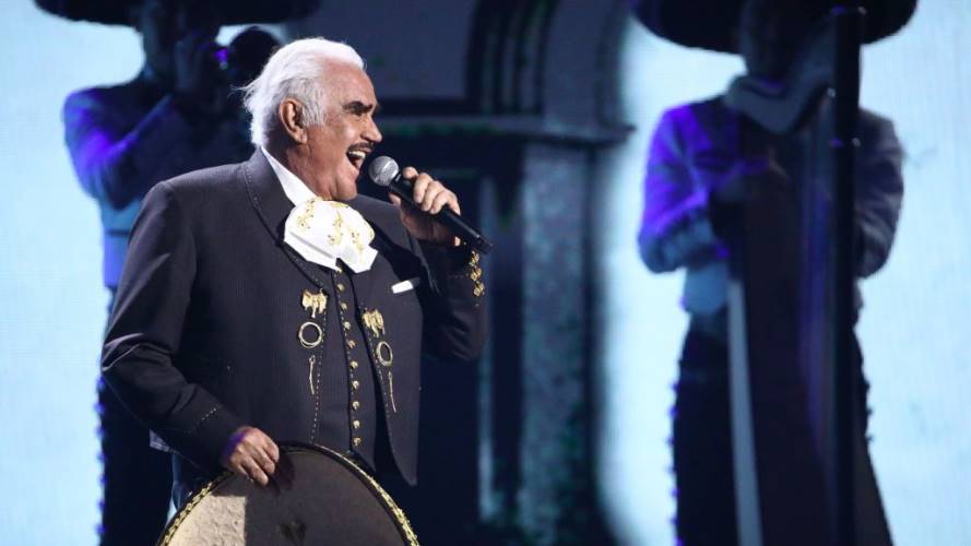 Vicente Fernández en concierto. Crédito: Getty Images