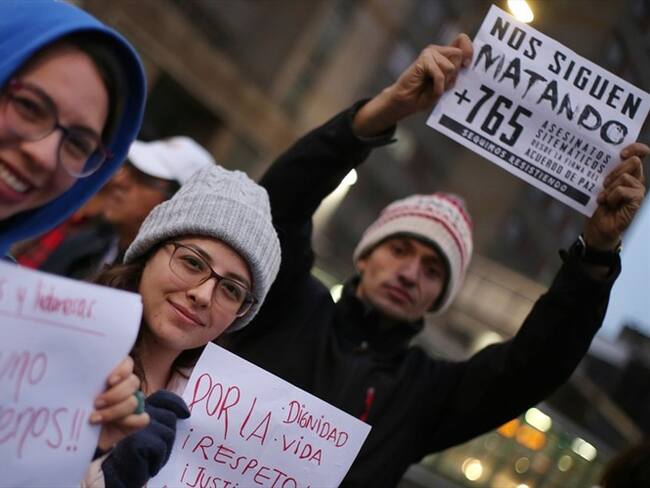 Las comunidades también protestarán por la crisis humanitaria a raíz de los recientes hechos violentos. Foto: Referencia - Colprensa