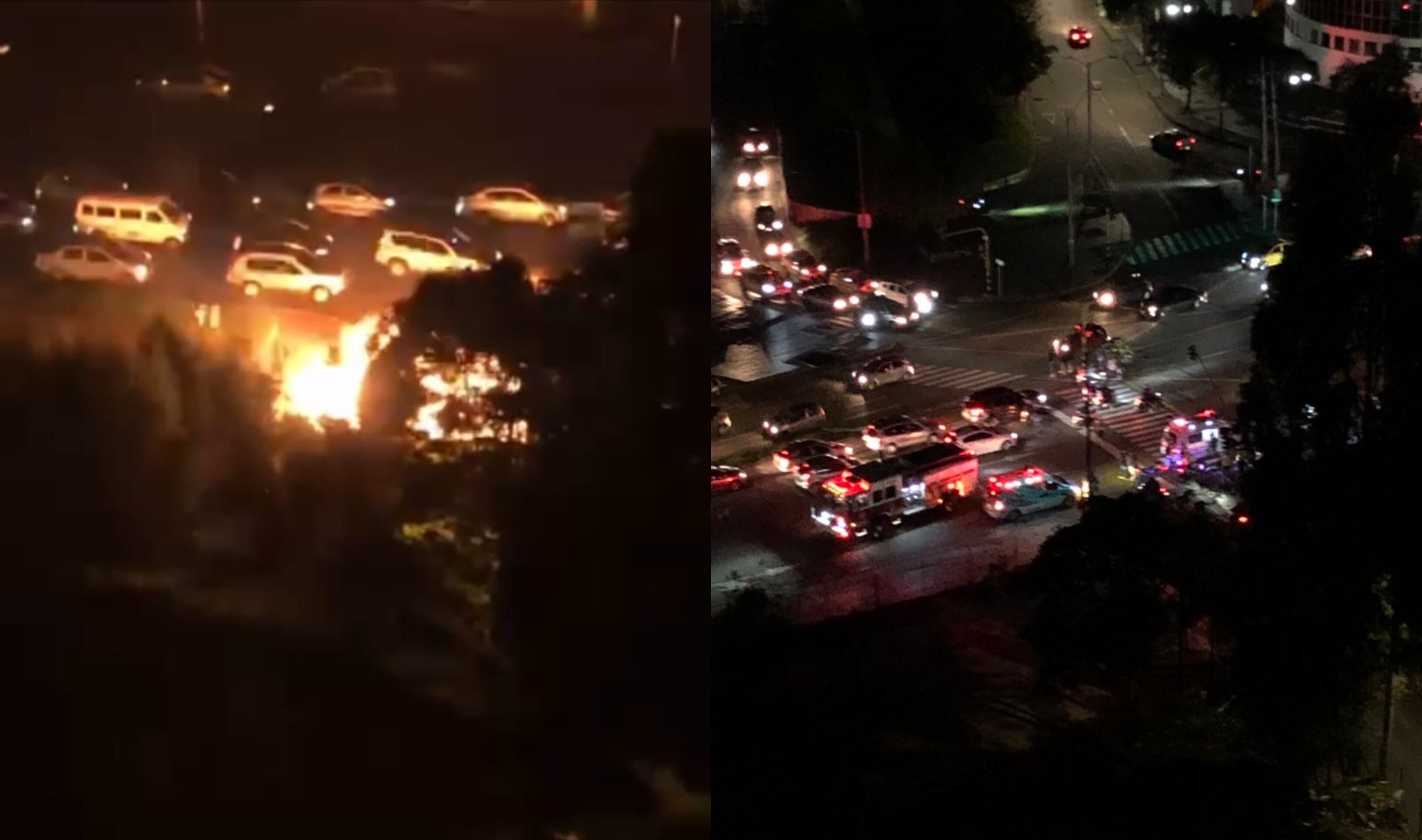 Explosión en Bogotá. Foto crédito María Paula (mariapaulaa96)