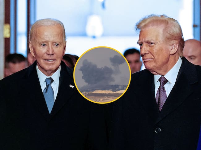 Joe Biden felicitó a Donald Trump por lograr el acuerdo de alto el fuego en Gaza. Foto: Getty Images.