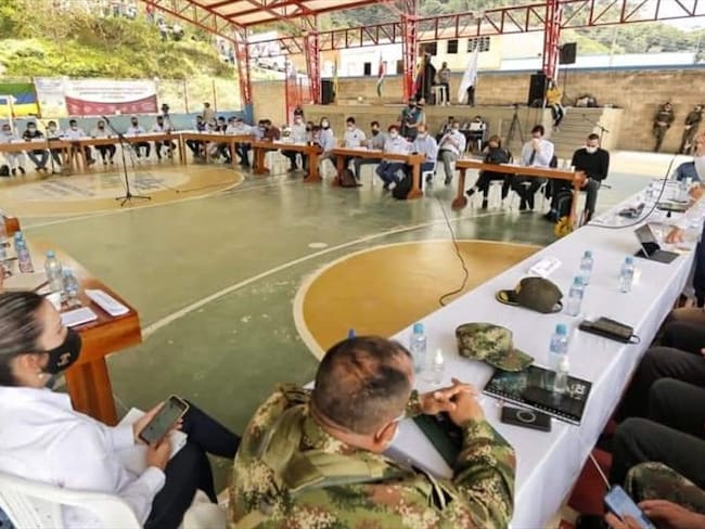 Piden al Gobierno Nacional más que enviar el Esmad llegar con inversión social. . Foto: Gobernación de Boyacá