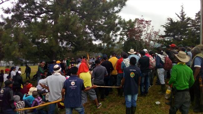 Protestas en Cauca. Foto: Carlos Cerón