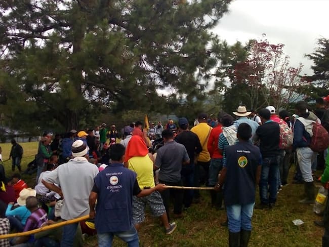 Protestas en Cauca. Foto: Carlos Cerón
