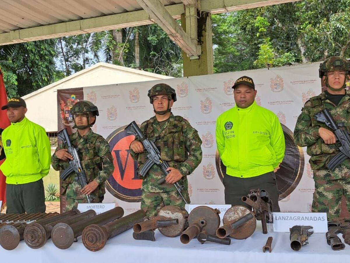 Ejército incauta abundante material de guerra del Clan del Golfo en Tierralta