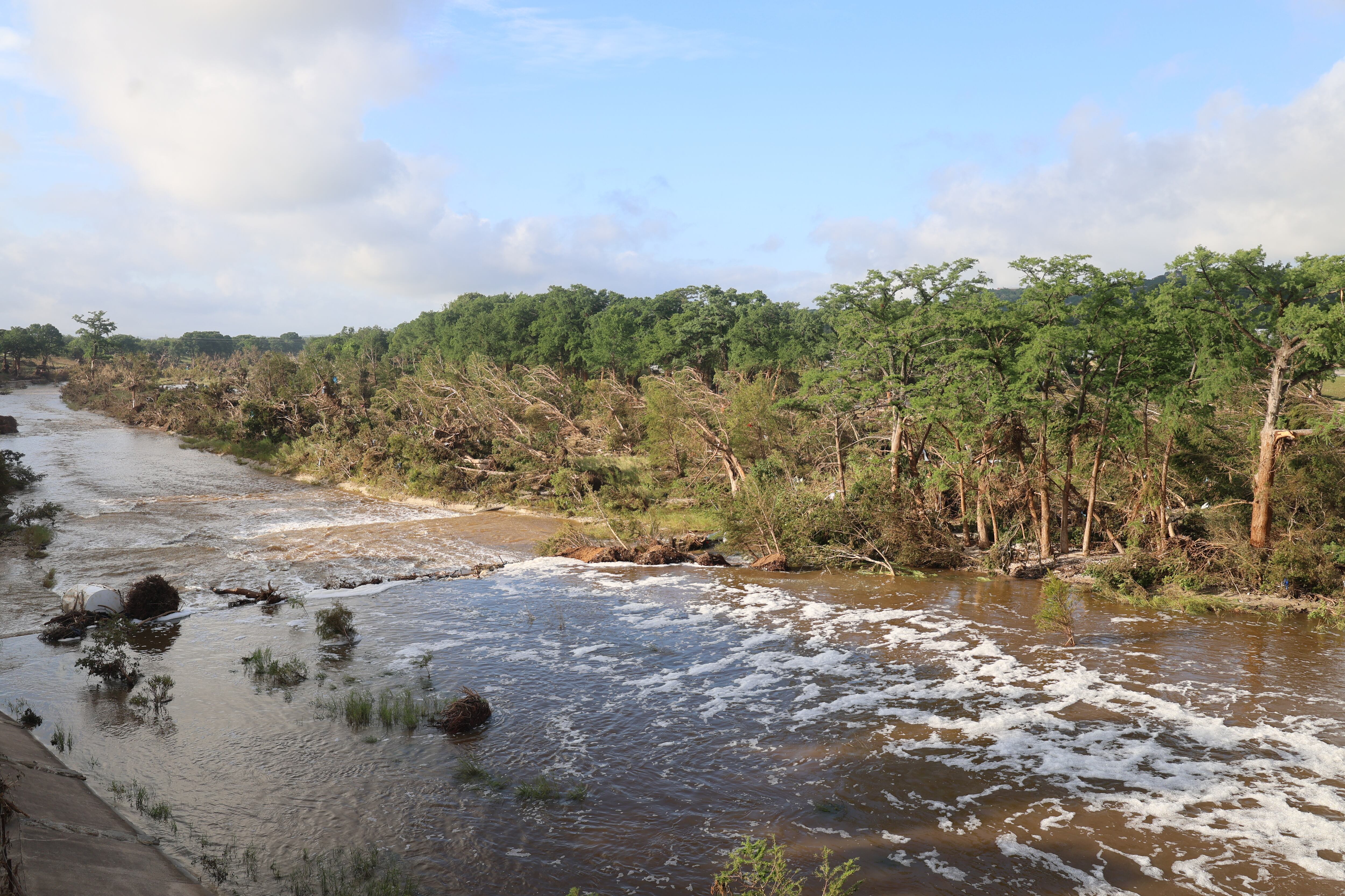 Río Guadalupe en Kerville, Texas. FOTO: EFE/ Octavio Guzmán