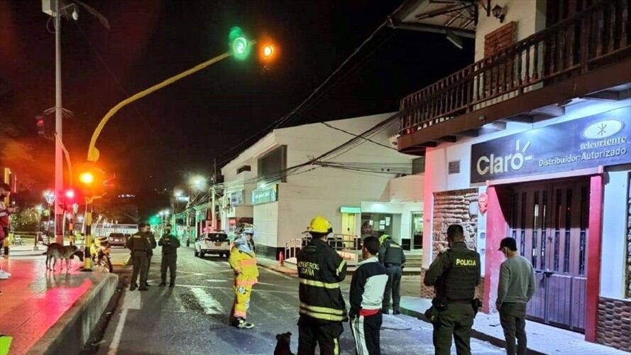 Lanzan granada contra empresa de telefonía móvil en Ocaña, Norte de Santader. Foto: Cortesía