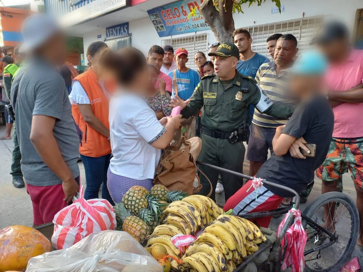 La Policía de Santa Marta intensifica operativos contra mendicidad y el trabajo infantil