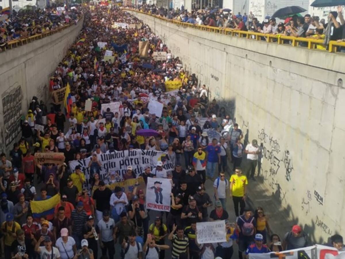 Estas son las vías de Bucaramanga que estarán bloqueadas por marchas